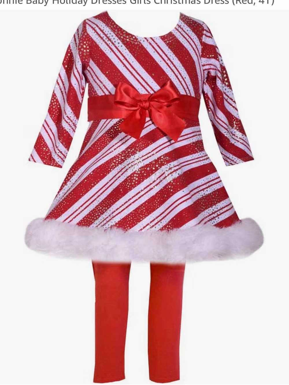 Bonnie Jean Red Girls 2-Piece Outfit - Size 4T